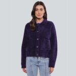 Bubbly Boxy Jacket Eggplant - Rino & Pelle